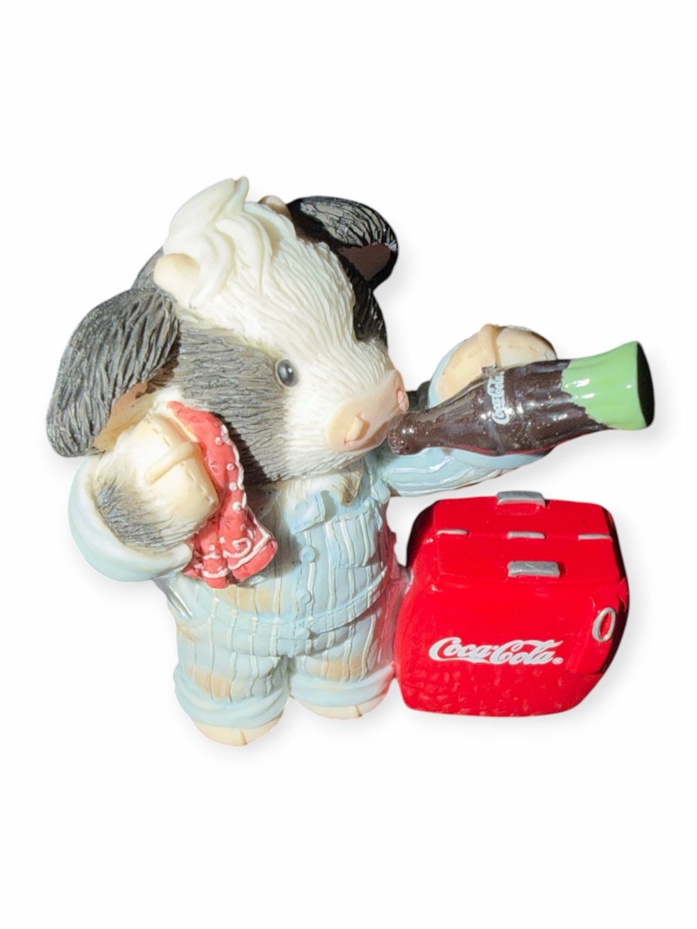 Vintage Enesco Mary's Moo Moos Coca-Cola Collection Figure